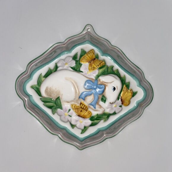 Vintage Franklin Mint Le Cordon Bleu 1986 Spring Lamb Wall Hanging Jello Mold - Picture 1 of 9